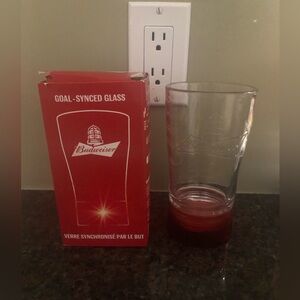 Budweiser Goal Synced Glass